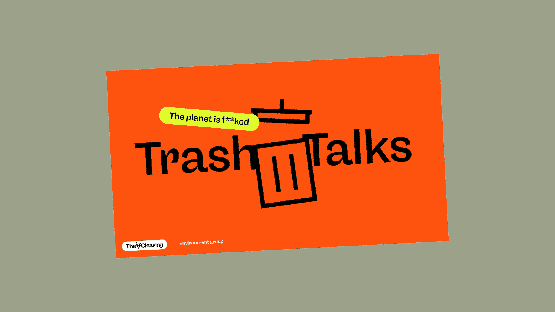 GIF with pages from our sustainability programme trash talks. Making sustainable jargon fun and with challenges to engage all your colleagues.